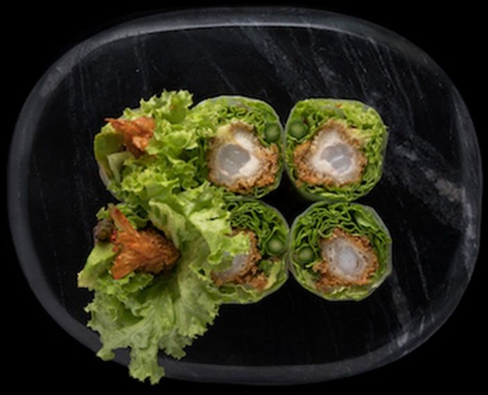 Rispapir m. Tempura Reje