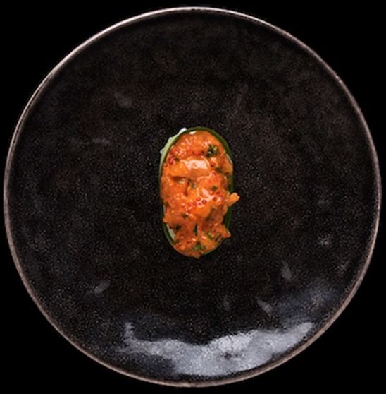 Gunkan m. Laks & Chilimayo, Hot Chili Sauce, Purløg